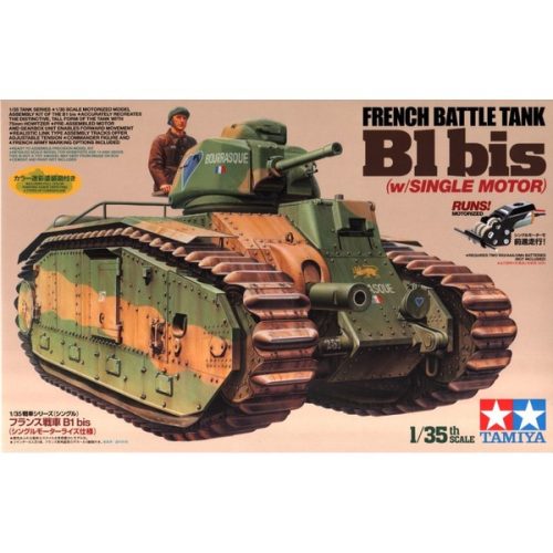 Tamiya - French Battle Tank B1 bis (with Single motor)