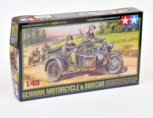 Tamiya - German Bike & Sidecar - 2 figures