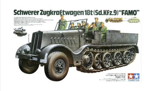 Tamiya - German 18-Ton Heavy Half-Track Famo - 8 Figures