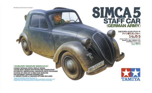 Tamiya - Simca 5 Staff Car - 1 figure