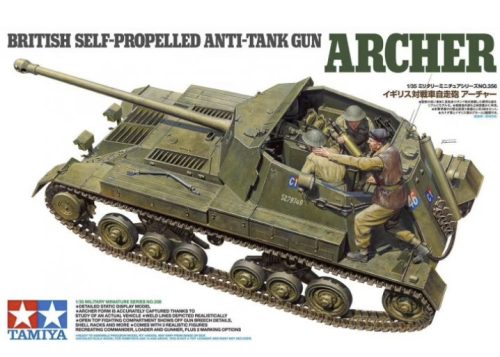 Tamiya - British Anti Tank Gun Archer - Self Propelled - 3 figures