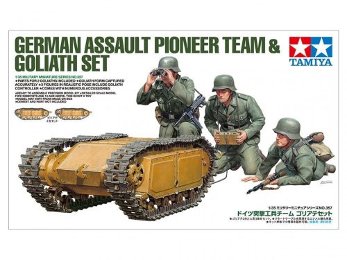 Tamiya - German Assault Pioneer Team & Goliath Set - 3 figures