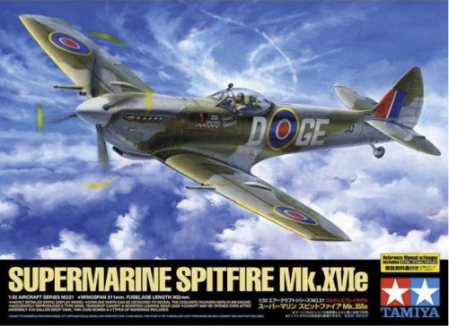 Tamiya - British Iiww Fighter Supermarine Spitfire Mk.Xvie - 1 Figure