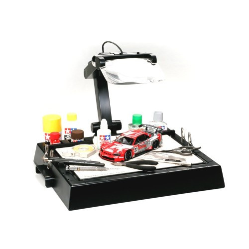 Tamiya - Tamiya Craft Tools Series Work Stand with Magnifying Lens (43Ń…36Ń…7ŃĐĽ)