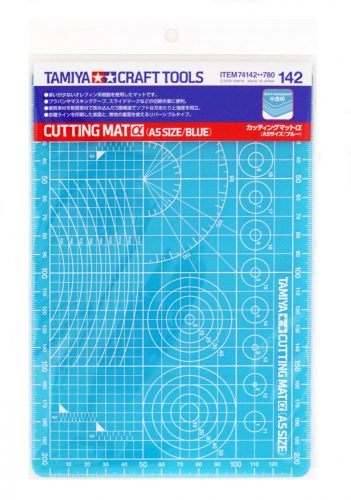 Tamiya - Cutting Mat A (A5 Half/Blue) - 150mm x 220mm, 1mm thickness