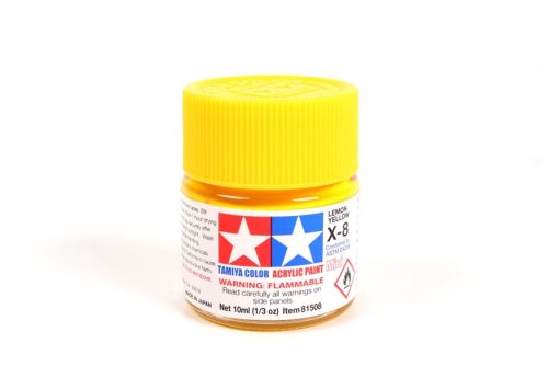 Tamiya - Mini Acrylic X-8 Lemon Yellow 10 ml