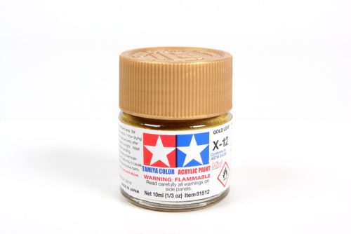 Tamiya - Mini Acrylic X-12 Gold Leaf 10 ml