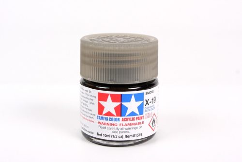 Tamiya - Mini Acrylic X-19 Smoke 10 ml