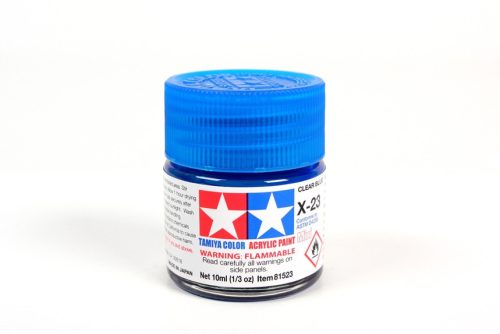 Tamiya - Mini Acrylic X-23 Clear Blue 10 ml