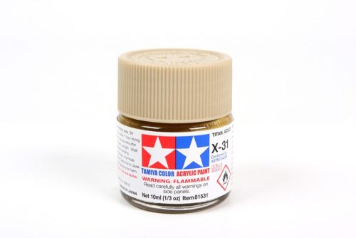 Tamiya - Mini Acrylic X-31 Titanium Gold 10 ml