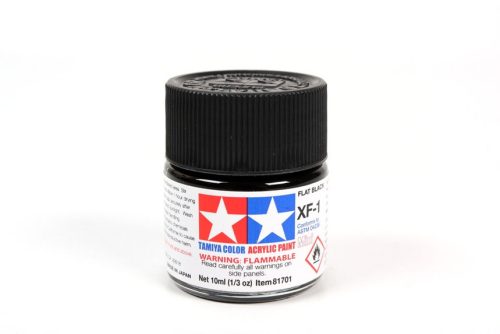 Tamiya - Mini Acrylic XF-1 Flat Black 10 ml