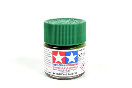 Tamiya - Mini Acrylic XF-5 Flat Green 10 ml