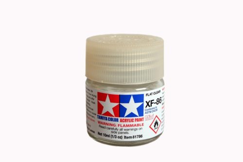 Tamiya - Mini Acrylic XF-86 Flat Clear 10 ml