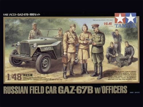 Tamiya - Russian Field Car Gaz-67B W/Officers