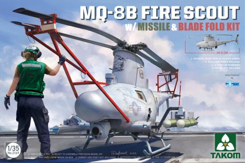 Takom - MQ-8B Fire Scout W/Missile &Blade Fold Kit