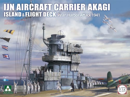  - IJN Aircraft Carrier AKAGI island & flight deck