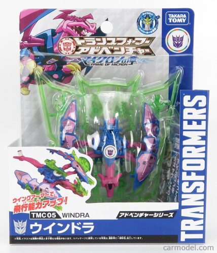 Takara-Tomy - Takara-Tomy Transformers Adventure Tmc05 Windra Cm. 7.5 Blue Pink