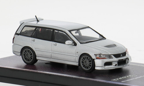 Tarmac - Mitsubishi Lancer Evolution Wagon, silber, 1:64