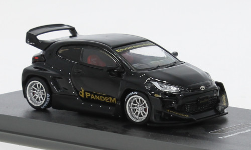 Tarmac - Toyota GR Yaris Pandem, schwarz, 1:64