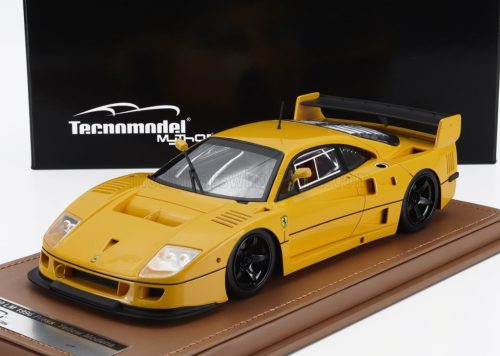 Tecnomodel - FERRARI F40 LM PRESS VERSION 1996 - WITH 5 SPOKE BLACK RIMS GIALLO MODENA - YELLOW