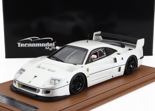 Tecnomodel - FERRARI F40 LM PRESS VERSION 1996 - WITH 5 SPOKE BLACK RIMS WHITE MET