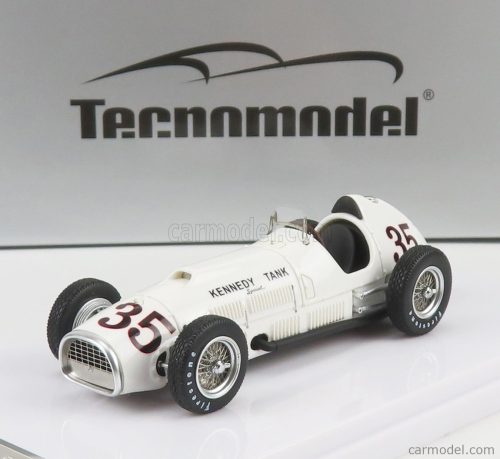 Tecnomodel - Ferrari F1 375 Indy N 35 Indianapolis 500 Gp Kennedy Tank 1952 J.Mauro White