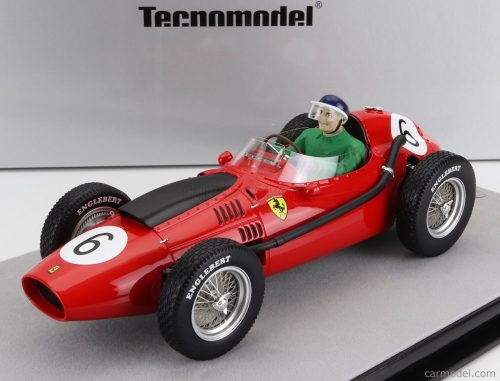 Tecnomodel - Ferrari F1 Dino 246 N 6 Marocco Gp Mike Hawthorn (With Pilot Figure) 1958 World Champion Red