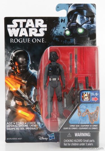 Tomica - Star Wars Rogue One Imperial Ground Crew Figure Cm. 9.5 Grey Black