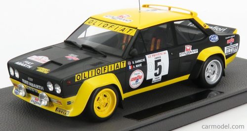 Topmarques - Fiat 131 Abarth N 5 Winner Rally Tour De Corse 1977 B.Darniche - A.Mahe Blue Yellow