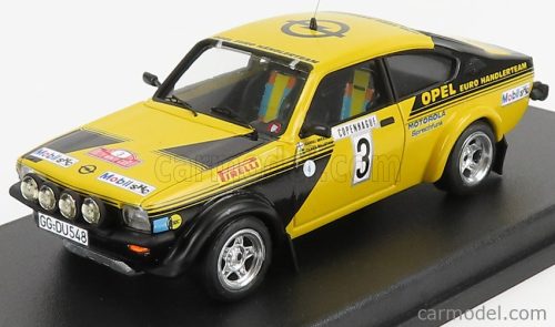 Trofeu - Opel Kadett Gt/E N 3 Rally Montecarlo 1976 H.Mikkola - C.Billstam Yellow Black