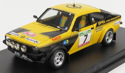 Trofeu - OPEL KADETT GT/E (night version) N 7 RALLY OF PORTUGAL 1976 A.KULLANG - C.G.ANDERSSON YELLOW BLACK