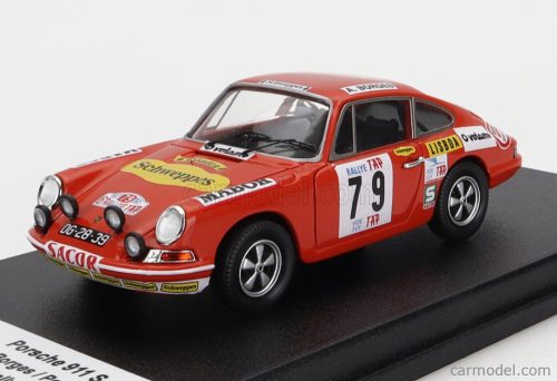 Trofeu - Porsche 911S Coupe N 79 Rally Tap 1972 A.Borges - P.Garcia Red