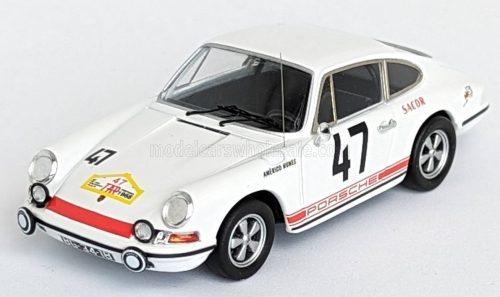 Trofeu - PORSCHE 911 S COUPE N 47 RALLY TAP 1968 AMERICO NUNES - EVARISTO SARAIVA WHITE