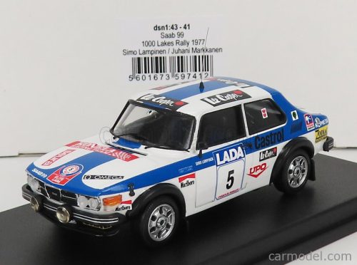 Trofeu - Saab 99 N 5 Rally 1000 Lakes 1977 S.Lampinen - J.Markkanen White Blue