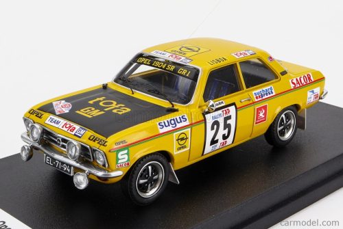 Trofeu - Opel Ascona (Night Version) N 25 Rally Tap 1973 M.Quepe - M.Amaral Yellow Black