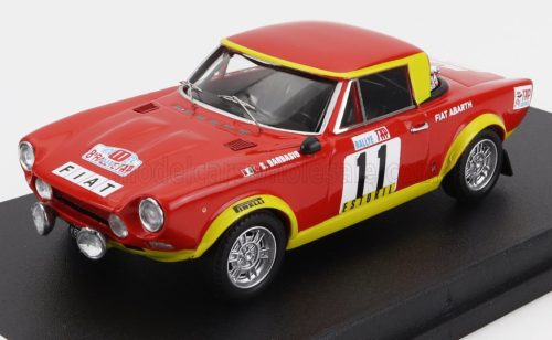 Trofeu - FIAT 124 ABARTH N 11 RALLY TAP 1974 S.BARBASIO - P.SODANO RED YELLOW