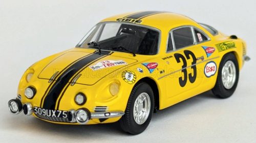 Trofeu - RENAULT A110 ALPINE (night version) N 3 RALLY TAP 1968 DAN BLAIN - CHRISTIAN MELVILLE YELLOW BLACK