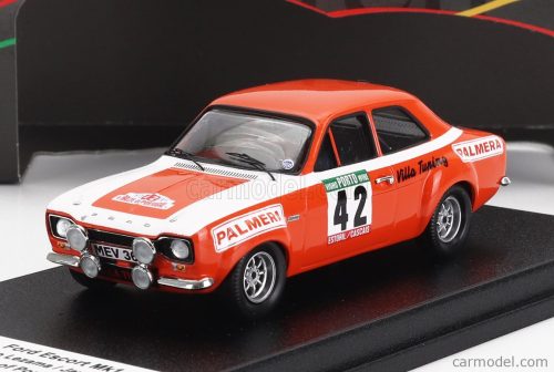 Trofeu - Ford England Escort Mki (Night Version) N 42 Rally Portugal 1975 F.Lezama - J.Arnaiz Red White