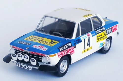 Trofeu - BMW 2002 Tii (night version) N 14 RALLY TAP 1974 GEORG FISCHER - HARALD GOTTLIEB BLUE WHITE