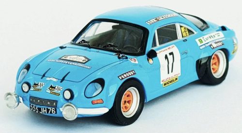 Trofeu - RENAULT  ALPINE A110 N 17 7th RALLY YPRES 1977 MAURICE NUSBAUMER - ANNIE GOURDAIN LIGHT BLUE