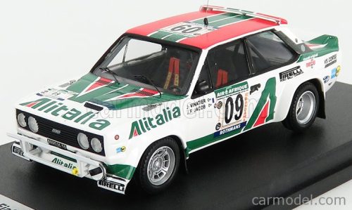 Trofeu - Fiat 131 Abarth Alitalia N 09 Rally Bandama 1978 J.Vinatier - J.F.Jacob White Red Green