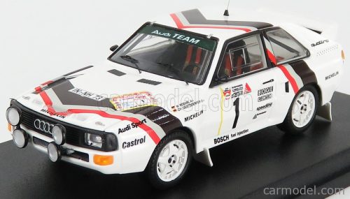 Trofeu - Audi Quattro Sport (Night Version) N 1 Winner Rally Stadte 1984 - Saturday Version W.Rohrl - C.Geistdorfer White