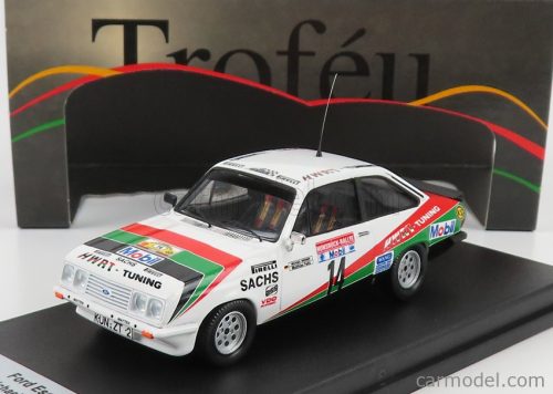 Trofeu - Ford England Escort Mkii Rs 2000 N 14 Rally Hunsruck 1984 M.Werner - M.Feltz White Red Green