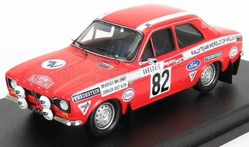 Trofeu - FORD ENGLAND ESCORT MKI (night version) N 82 RALLY MONTECARLO 1972 G.VAN LENNEP - J.KLEIN RED WHITE