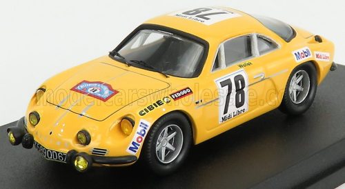 Trofeu - RENAULT A110 ALPINE N 78 RALLY CRITERIUM DES CEVENNES 1969 B.WOLLEK - M.GRANDRIVE YELLOW