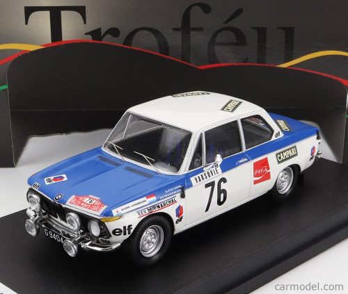 Trofeu - Bmw 2002 Ti (Night Version) N 76 Rally Montecarlo 1973 A.Kridel - J.Brandenburger Blue White