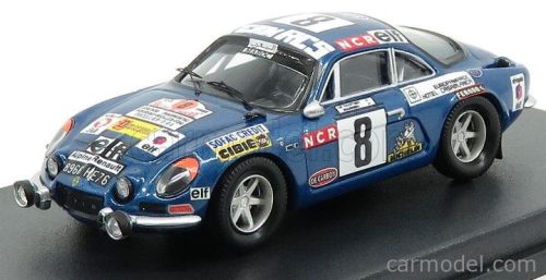 Trofeu - Renault Alpine A110 N 8 Rally Du Maroc 1974 Tahitien - G.De Warren Blue Met