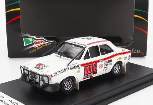 Trofeu - FORD ENGLAND ESCORT MKI (night version) N 103 RALLY LONDON - MEXICO 1970 T.MAKINEN - G.STAEPELAERE WHITE RED