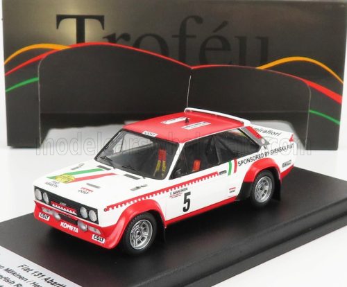 Trofeu - FIAT 131 ABARTH TEAM SVENSKA FIAT N 5 RALLY SWEDEN 1977 T.MAKINEN - H.LIDDON WHITE RED