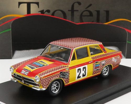 Trofeu - FORD ENGLAND LOTUS CORTINA 23 TOURING CAR CHAMPIONSHIP SWEDEN 1968 E.BERGER RED YELLOW